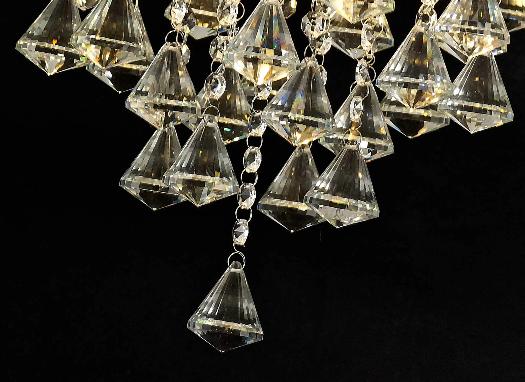 Inina Crystal Ceiling 4 Light Polished Chrome IL30770  Diyas Inina Polished Chrome